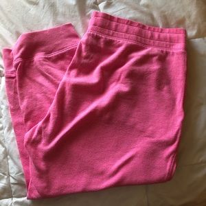 PINK cropped sweats